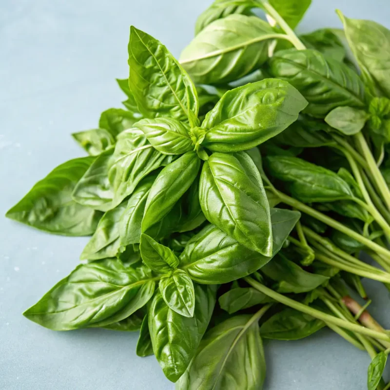 Fresh Basil Leaves